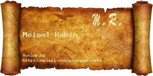 Meisel Robin névjegykártya